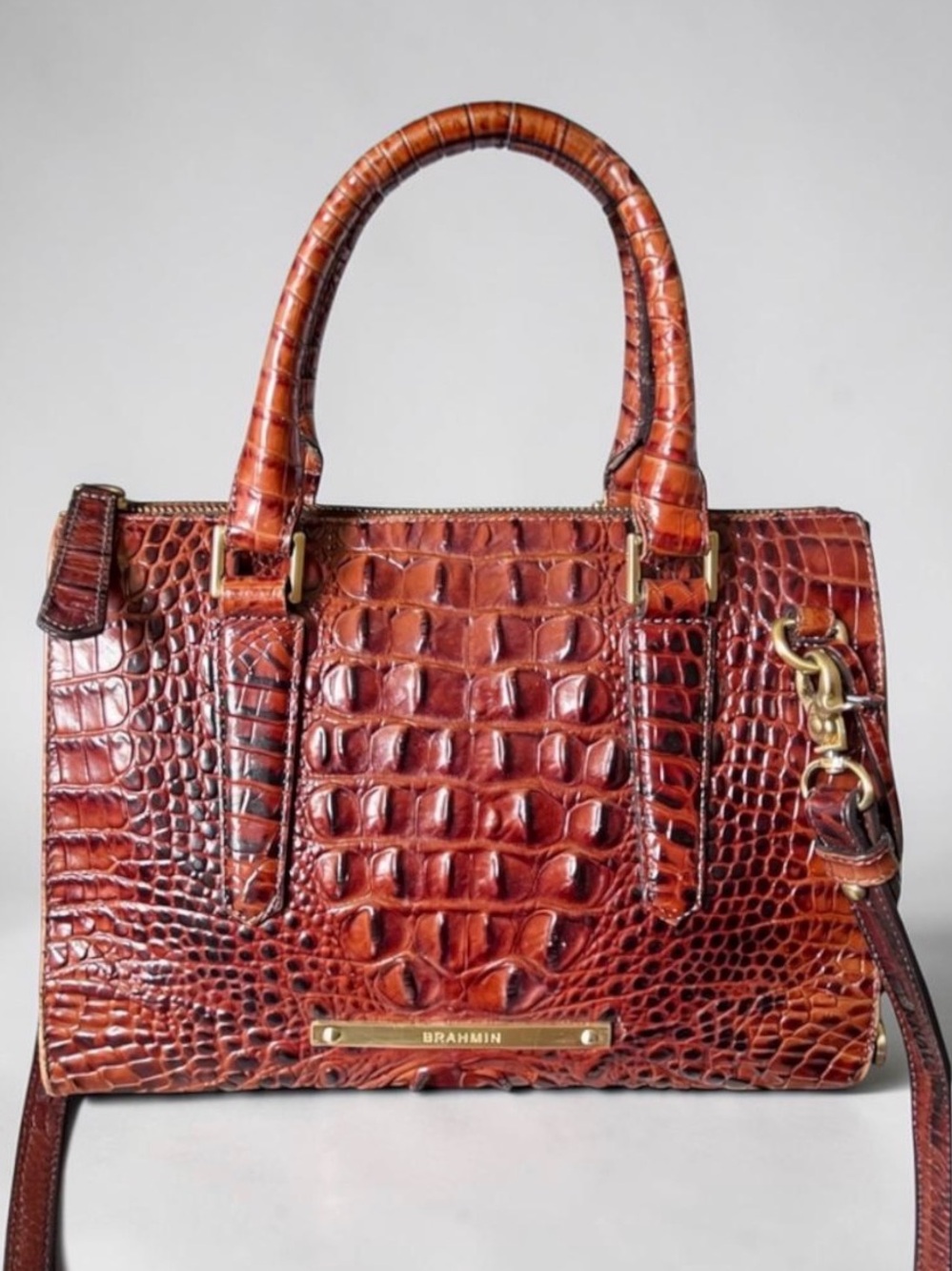Brahmin Anywhere Convertible Handbag - Pecan Melbourne